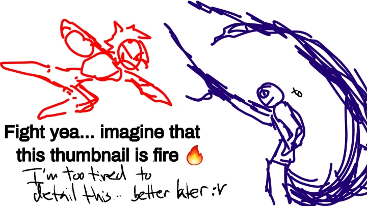 An incomplete fight animation cuz I'm lazy and I lost my mind thinking how the hell continue it