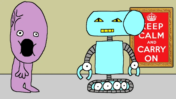 the robot who stabs people