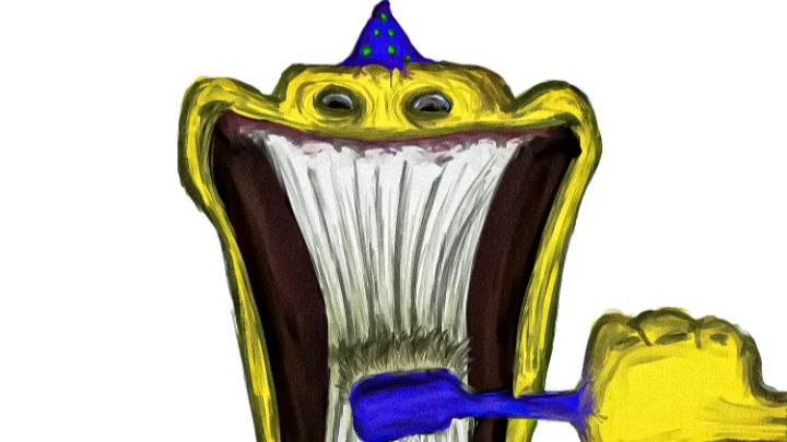 SPONGEBOB SQUAREPANTS TOOTHPASTE ..GONE WRONG..