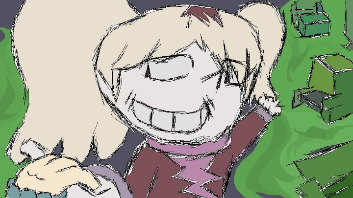 Twintails marra plays piano