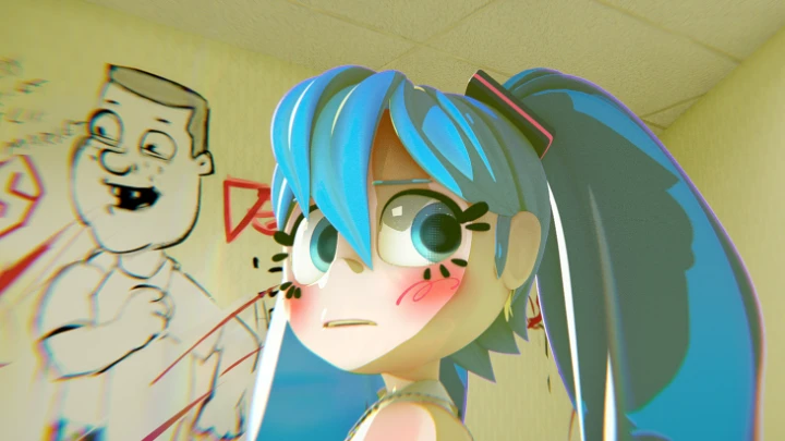 Miku finds Teto in the Backrooms
