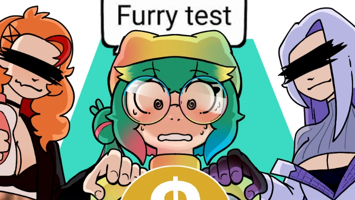 Rosedoodle learns about The Furry Test