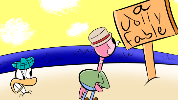 Shark Foolin’: Starring Flamingo & Seagull