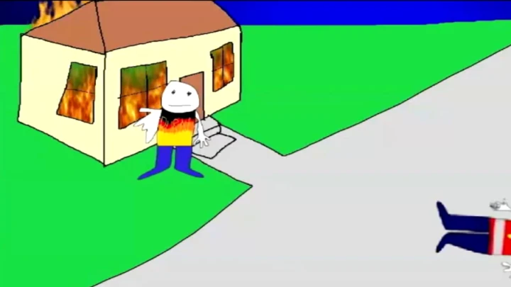 Funny cartoon with realistic dialog
