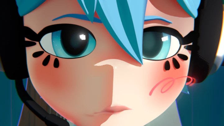 Miku eating chips