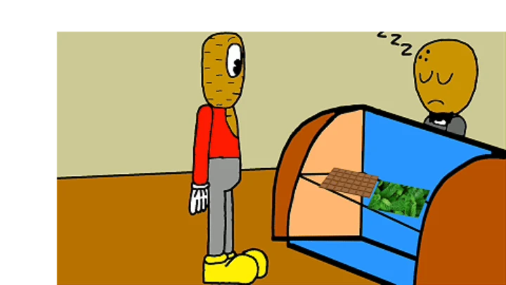 Kim the Potato: Green and Brown