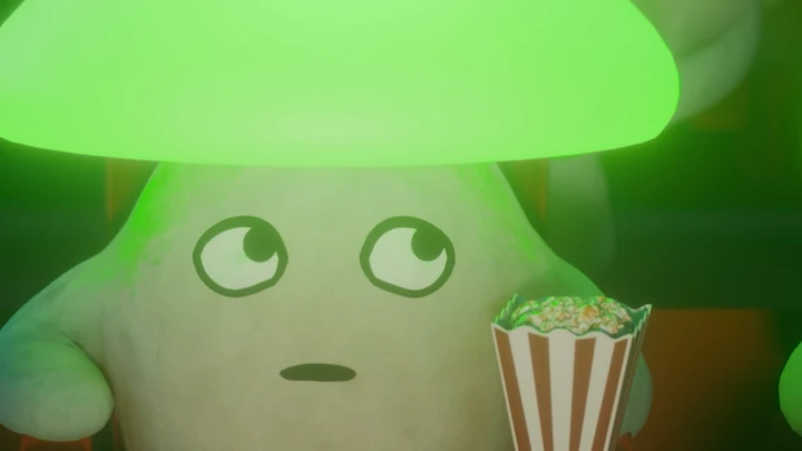 This mushroom glows green in the dark 🍄‍🟫