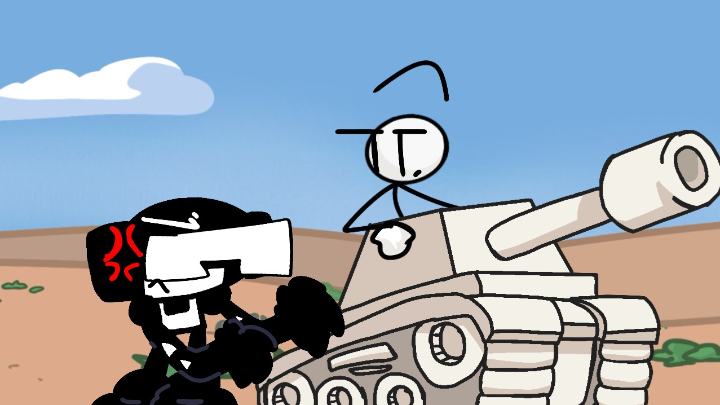 Stickmin in a Tank