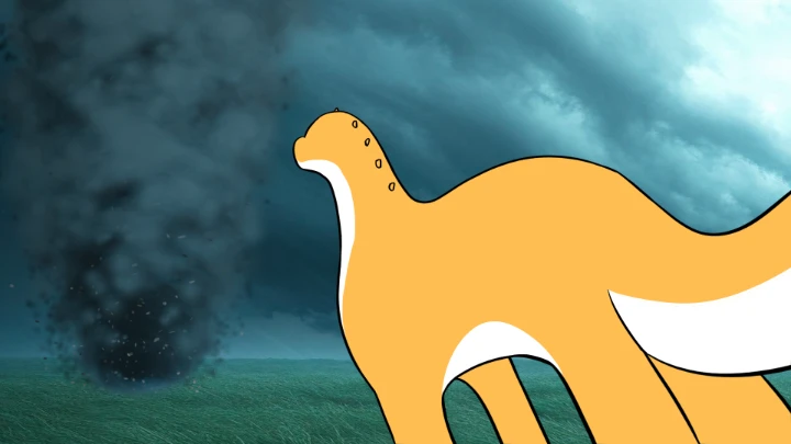 Sauropod in a Tornado 🌪 🦕