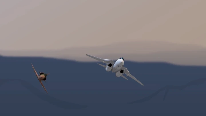 Top Gun - Maverick vs Jester animated in PowerPoint