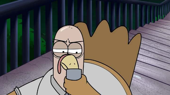 Turkey Falls Down Stairs