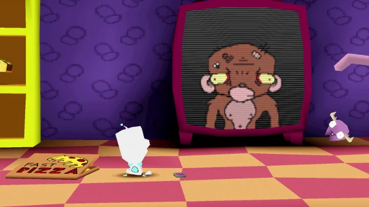GIR Watches Scary/Angry Monke Show [ Animation Loop ]