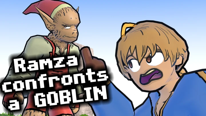 Ramza confronts the Goblin about his NOSE