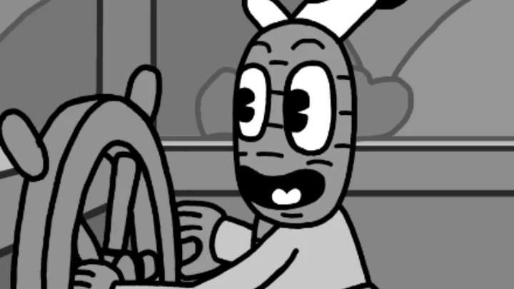 Steamboat Willie, but it's Kim the Potato