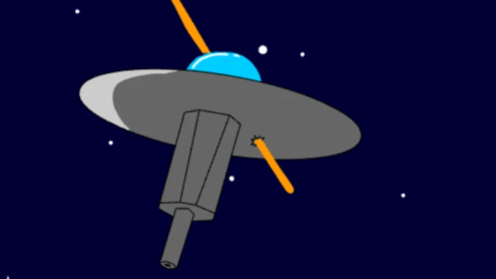A ufo uses a toaster