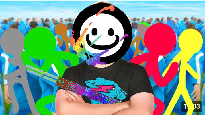 [MECCHA CHAMELEON JOINT] I Killed 100 Stick Figures!!!