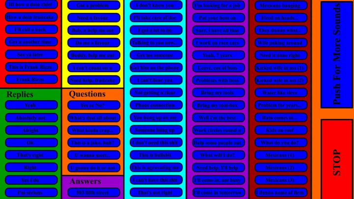 Frank Rizzo Soundboard