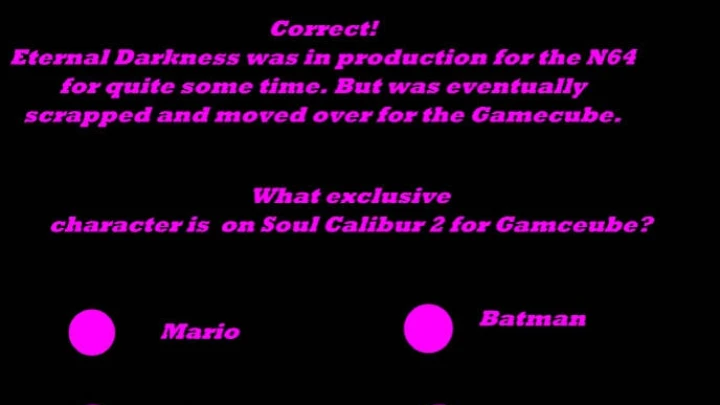 Xbox Gamecube PS2 Trivia!