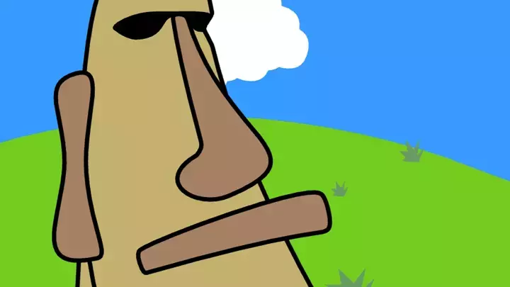 Laughing Moai