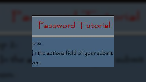 Password Tutorial SM