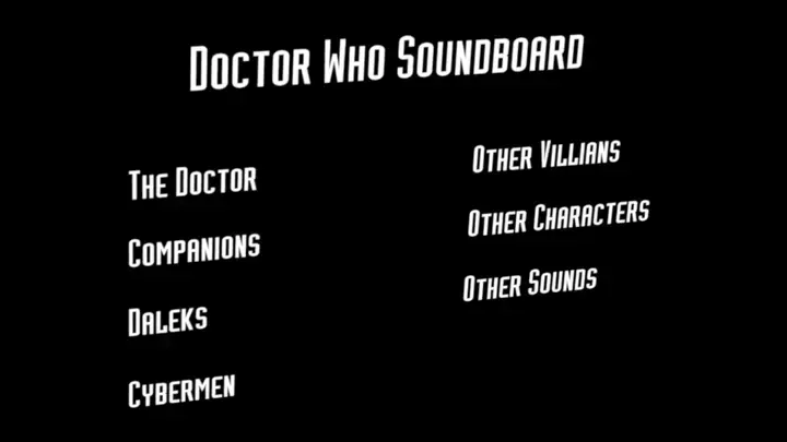 Doctor Who Soundboard