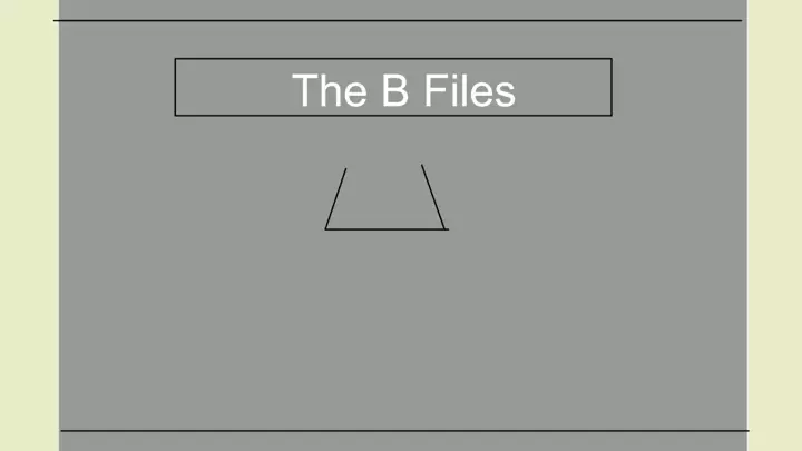 The B Files - Training