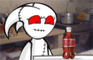 Dan-Dark opens a CocaCola