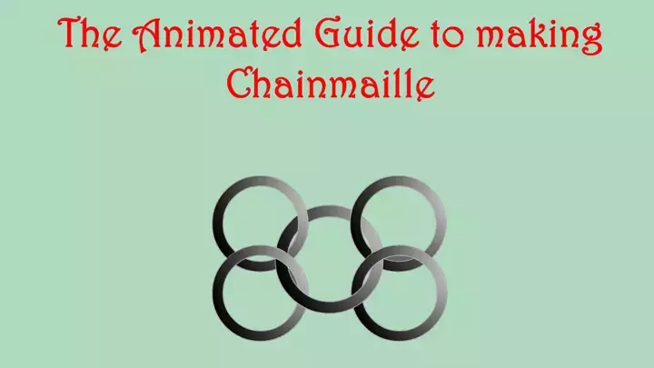How to Make Chainmaille!