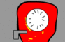 A clock suicides