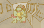 Luis vs. Ninja Turtle