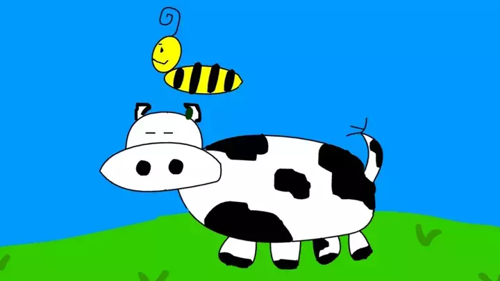 A Cow And A Bee