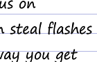 How to steal a flash-TUT