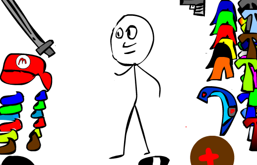 dress up the stick man