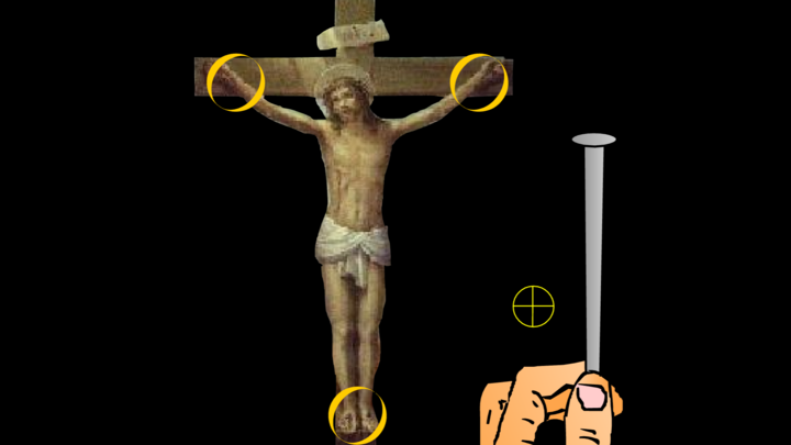 nail jesus to the cross!!