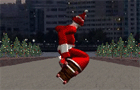 Skateboarding Santa