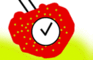 Straw Berry Clock