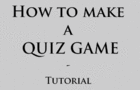Quiz game tutorial-glavca