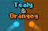 Tealy &amp; Orangey