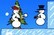 Snowman snowball fighting
