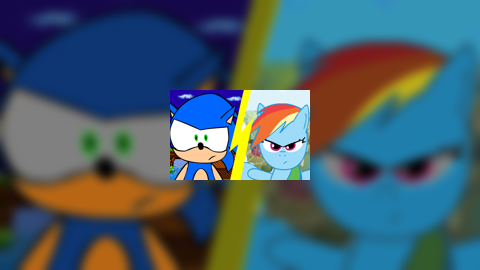 Sonic vs Rainbow Dash