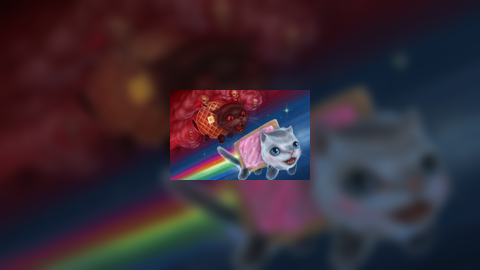 Nyan cat and bloomy