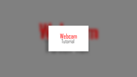 NG Webcam tutorial