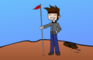 Climbing a mountain