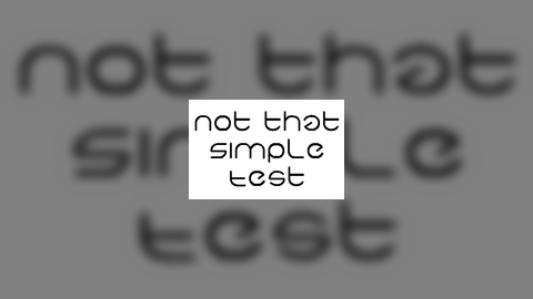 The Simple Test: Beta