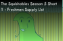 SqS5S1: Supply List