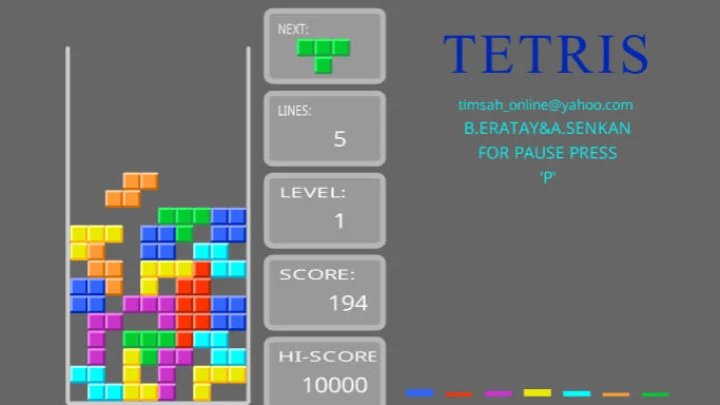 Clasiccal Tetris Game