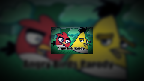 Birds derping Angry Birds