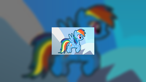 Flappy rainbow pony