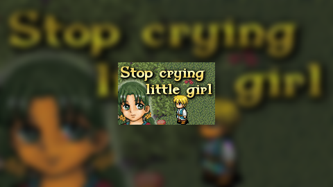 Stop crying little girl
