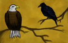 Story about eagle &amp; crow